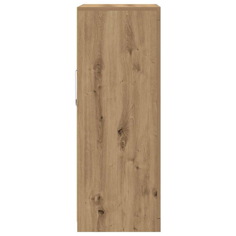 vidaXL Oldalsó szekrény kézműves tölgy 60.5 x 37 x 100 cm Faanyag