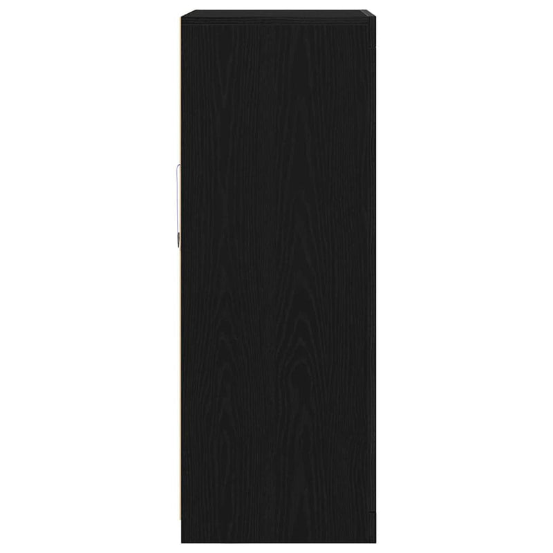 vidaXL Oldalsó szekrény Musta tammi 60.5 x 37 x 100 cm Faanyag