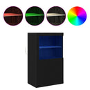 vidaXL Oldalsó szekrény Musta tammi 60.5 x 37 x 100 cm Faanyag