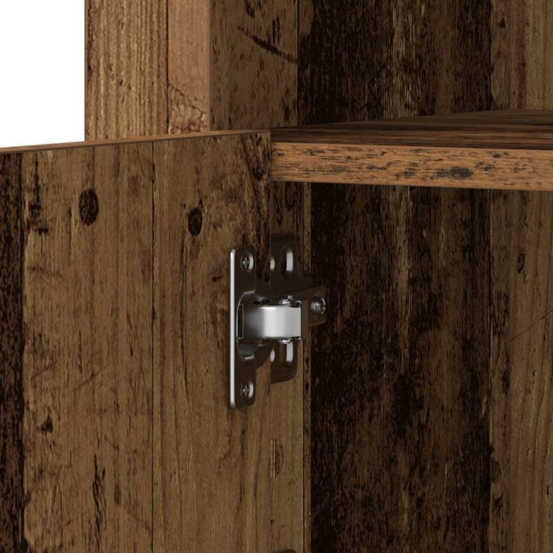 vidaXL Oldalsó szekrény 2 pcs Régi fa 41 x 37 x 67 cm Faanyag