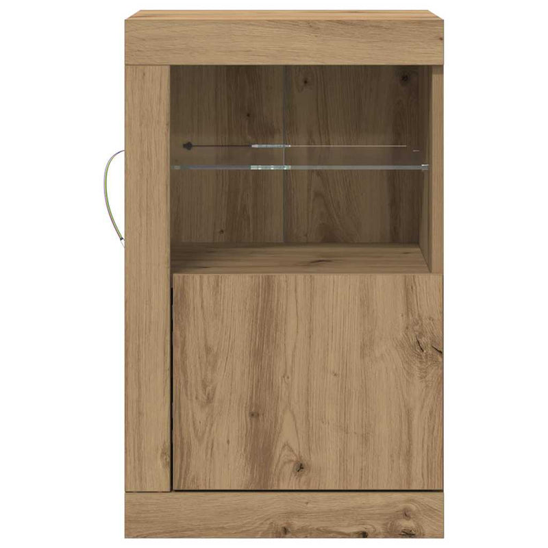 vidaXL Oldalsó szekrény 2 pcs kézműves tölgy 41 x 37 x 67 cm Faanyag