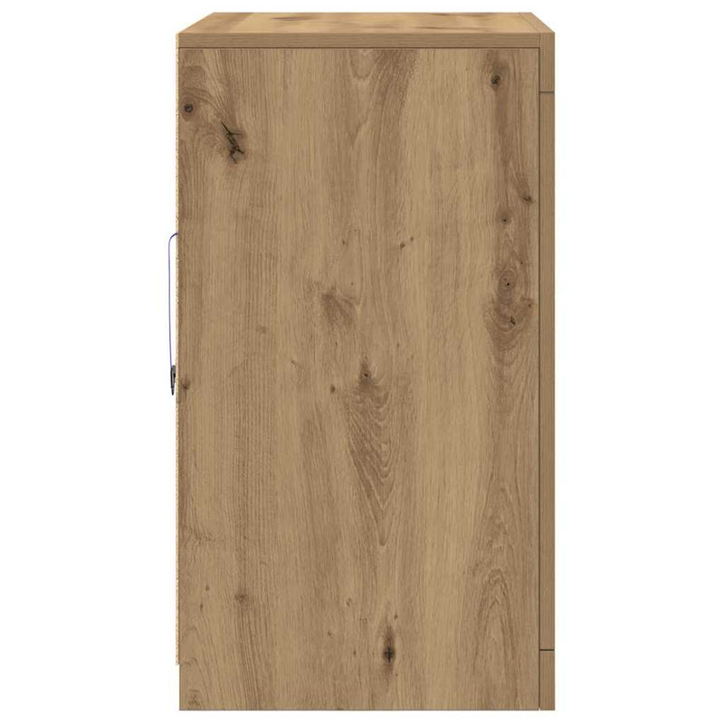 vidaXL Oldalsó szekrény 2 pcs kézműves tölgy 41 x 37 x 67 cm Faanyag