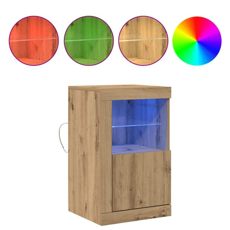 vidaXL Oldalsó szekrény 2 pcs kézműves tölgy 41 x 37 x 67 cm Faanyag