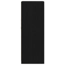 vidaXL LED tálaló LED -es lámpákkal Fekete 41 x 37 x 100 cm Faanyag