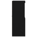 vidaXL LED tálaló LED -es lámpákkal Fekete 60 x 37 x 100 cm Faanyag