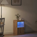 vidaXL LED tálaló Artisan tölgy 41 x 37 x 67 cm Faanyag