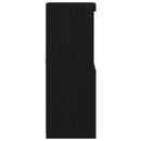 vidaXL LED tálaló Fekete tölgy 41 x 37 x 100 cm Faanyag