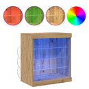 vidaXL LED tálaló Artisan tölgy 60,5 x 37 x 67 cm Faanyag
