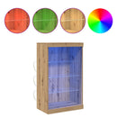 vidaXL LED tálaló Artisan tölgy 60,5 x 37 x 100 cm Faanyag