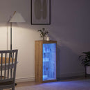 vidaXL LED tálaló Artisan tölgy 41 x 37 x 100 cm Faanyag