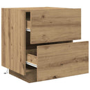 vidaXL Éjjeliszekrény 2 pcs Artisan tölgy 45 x 40 x 55 cm Faanyag