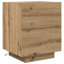 vidaXL Éjjeliszekrény 2 pcs Artisan tölgy 45 x 40 x 55 cm Faanyag
