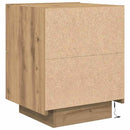 vidaXL Éjjeliszekrény 2 pcs Artisan tölgy 45 x 40 x 55 cm Faanyag
