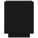 vidaXL Éjjeliszekrény 2 pcs Fekete tölgy 45 x 40 x 55 cm Faanyag