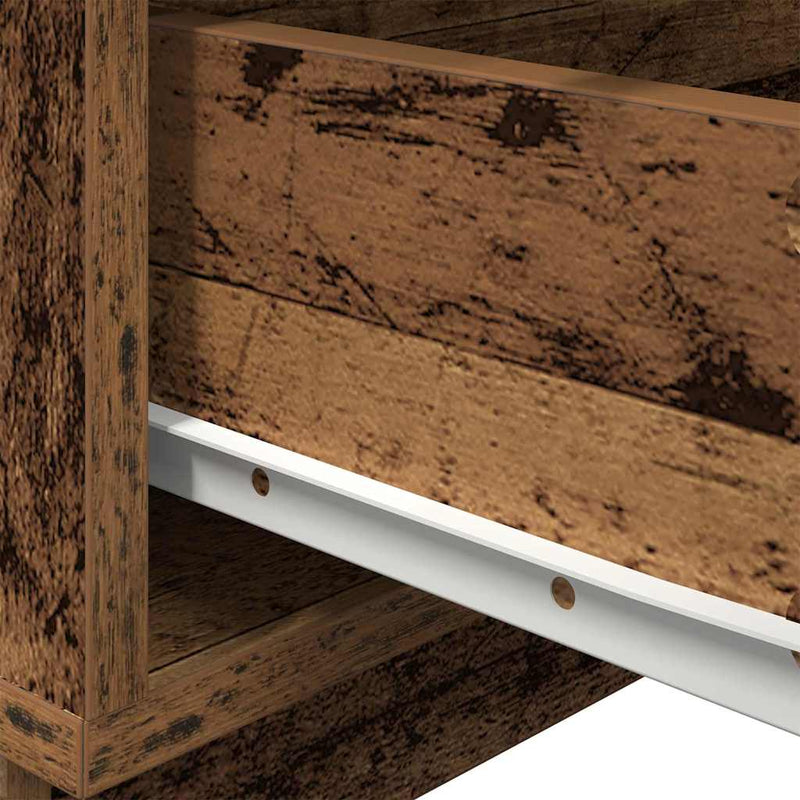 vidaXL Éjjeli Szekrény fiókkal Öreg fa 70 x 36 x 40.5 cm Faanyag