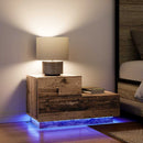 vidaXL Éjjeli Szekrény fiókkal Öreg fa 70 x 36 x 40.5 cm Faanyag