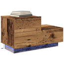 vidaXL Éjjeliszekrény fiókkal Öreg fa 70 x 36 x 40,5 cm Faanyag