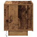 vidaXL Éjjeliszekrény fiókkal Öreg fa 70 x 36 x 40,5 cm Faanyag