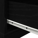 vidaXL Éjjeli Szekrény fiókkal Musta tammi 70 x 36 x 40.5 cm Faanyag