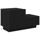 vidaXL Éjjeliszekrény fiókkal Fekete tölgy 70 x 36 x 40,5 cm Faanyag