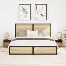 vidaXL Éjjeli szekrény 2 pcs kézműves tölgy 40 x 39 x 37 cm Faanyag