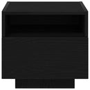 vidaXL Éjjeli szekrény fiókkal Musta tammi 40 x 39 x 37 cm Faanyag