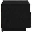 vidaXL Éjjeliszekrény 2 pcs Fekete tölgy 40 x 39 x 37 cm Faanyag