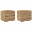vidaXL Éjjeliszekrény 2 pcs Artisan tölgy 50 x 39 x 41 cm Faanyag