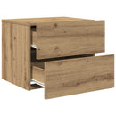 vidaXL Éjjeliszekrény 2 pcs Artisan tölgy 50 x 39 x 41 cm Faanyag