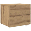 vidaXL Éjjeliszekrény 2 pcs Artisan tölgy 50 x 39 x 41 cm Faanyag