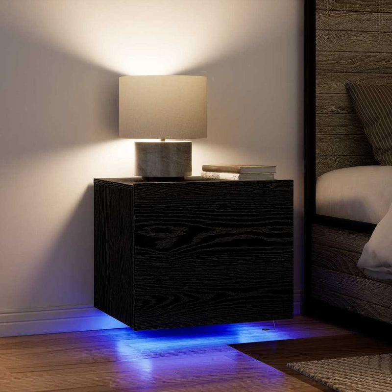 vidaXL Fali éjjeli szekrény Musta tammi 50 x 39 x 41 cm Faanyag