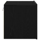 vidaXL Éjjeliszekrény 2 pcs Fekete tölgy 50 x 39 x 41 cm Faanyag