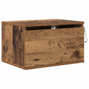 vidaXL Fali éjjeli szekrény fiókkal Öreg fa 50 x 36 x 30 cm Faanyag