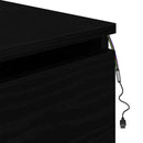 vidaXL Fali éjjeli szekrény fiókkal Fekete tölgy 50 x 36 x 30 cm