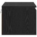 vidaXL Fali éjjeli szekrény Fekete tölgy 50 x 36 x 30 cm Faanyag