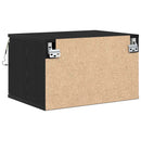vidaXL Fali éjjeli szekrény fiókkal 2 pcs Fekete tölgy 50 x 36 x 30 cm