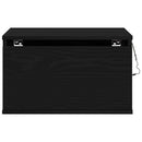 vidaXL Fali éjjeli szekrény fiókkal 2 pcs Fekete tölgy 50 x 36 x 30 cm