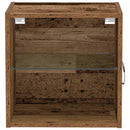 vidaXL Függő polc LED világítással Barna 40 x 28,5 x 40 cm Faanyag