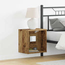 vidaXL Lebegő polc polcokkal 2 pcs Barna 40 x 28.5 x 40 cm Faanyag