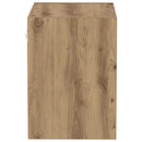 vidaXL Lebegő polc polcokkal tárolóval Barna 40 x 28.5 x 40 cm Faanyag