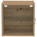 vidaXL Függő polc LED világítással 2 pcs Barna 40 x 28,5 x 40 cm