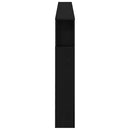 vidaXL LED ágytámla Fekete tölgy 220 x 18,5 x 103,5 cm Faanyag