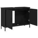 vidaXL Fürdőszobai mosdószekrény Fekete tölgy 80 x 30 x 60 cm Faanyag
