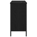 vidaXL Fürdőszobai mosdószekrény Fekete tölgy 80 x 30 x 60 cm Faanyag