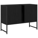 vidaXL Fürdőszobai mosdószekrény Fekete tölgy 80 x 30 x 60 cm Faanyag