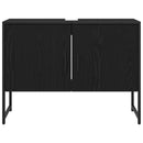 vidaXL Fürdőszobai mosdószekrény Fekete tölgy 80 x 30 x 60 cm Faanyag