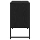 vidaXL Fürdőszobai mosdószekrény Fekete tölgy 80 x 30 x 60 cm Faanyag