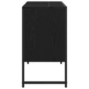 vidaXL Fürdőszobai mosdószekrény Fekete tölgy 80 x 30 x 60 cm Faanyag
