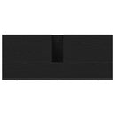 vidaXL Fürdőszobai mosdószekrény Fekete tölgy 80 x 30 x 60 cm Faanyag