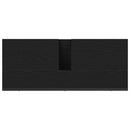 vidaXL Fürdőszobai mosdószekrény Fekete tölgy 80 x 30 x 60 cm Faanyag
